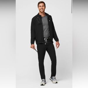 NWT Men's Black Pisco Slim Fit Scrub Pants TALL Length (Size XL)